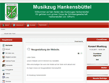 Tablet Screenshot of musikzug-hkb.de